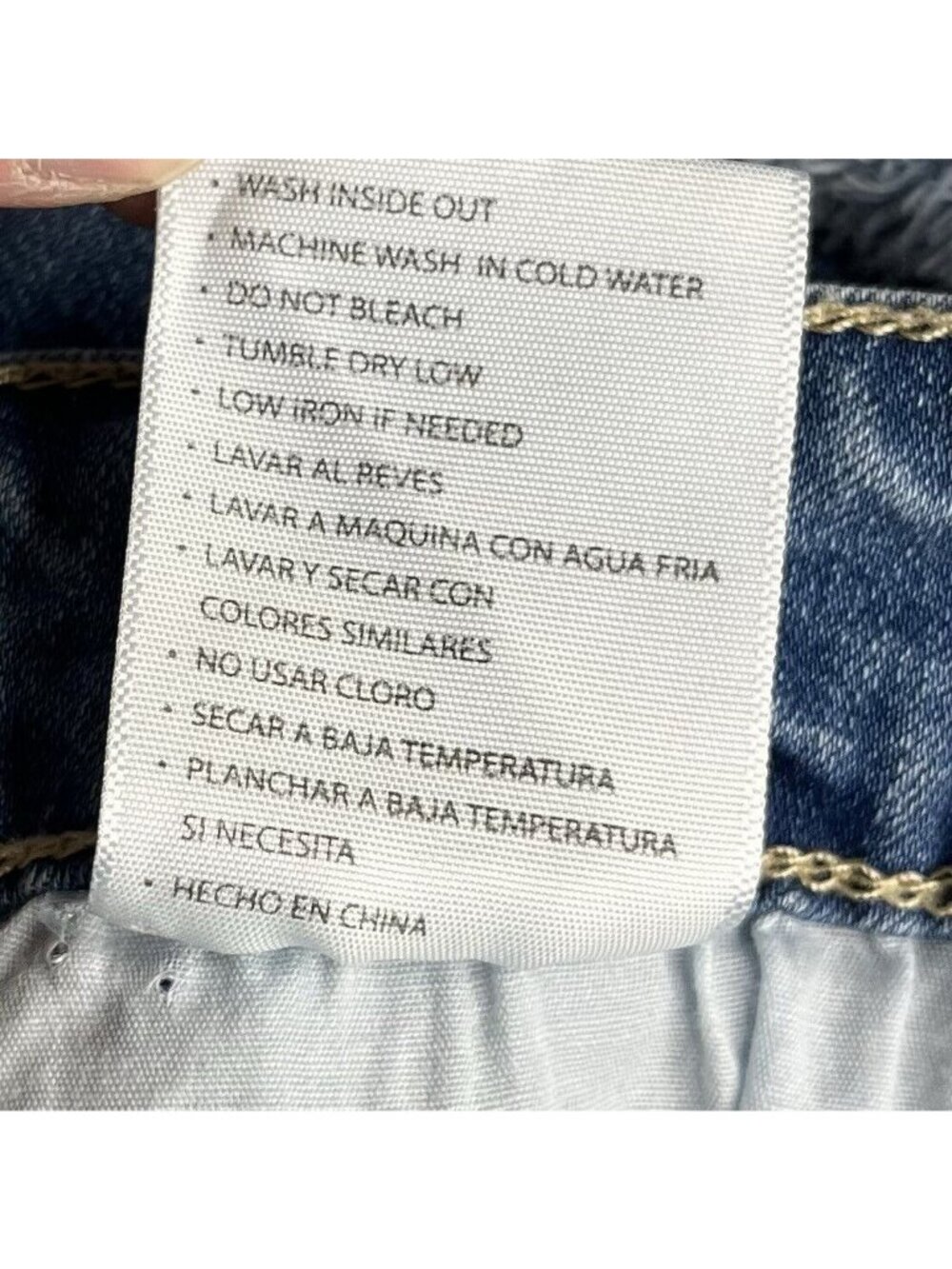 KanCan Distressed Mid Rise Shorts Denim Size 9/28 Blue Summer Festival - Picture 8 of 8